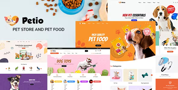 Pet(animal) Food And Accesories Store Theme
